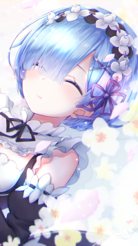 1165 Rem Re Zero Mobile Wallpapers Mobile Abyss