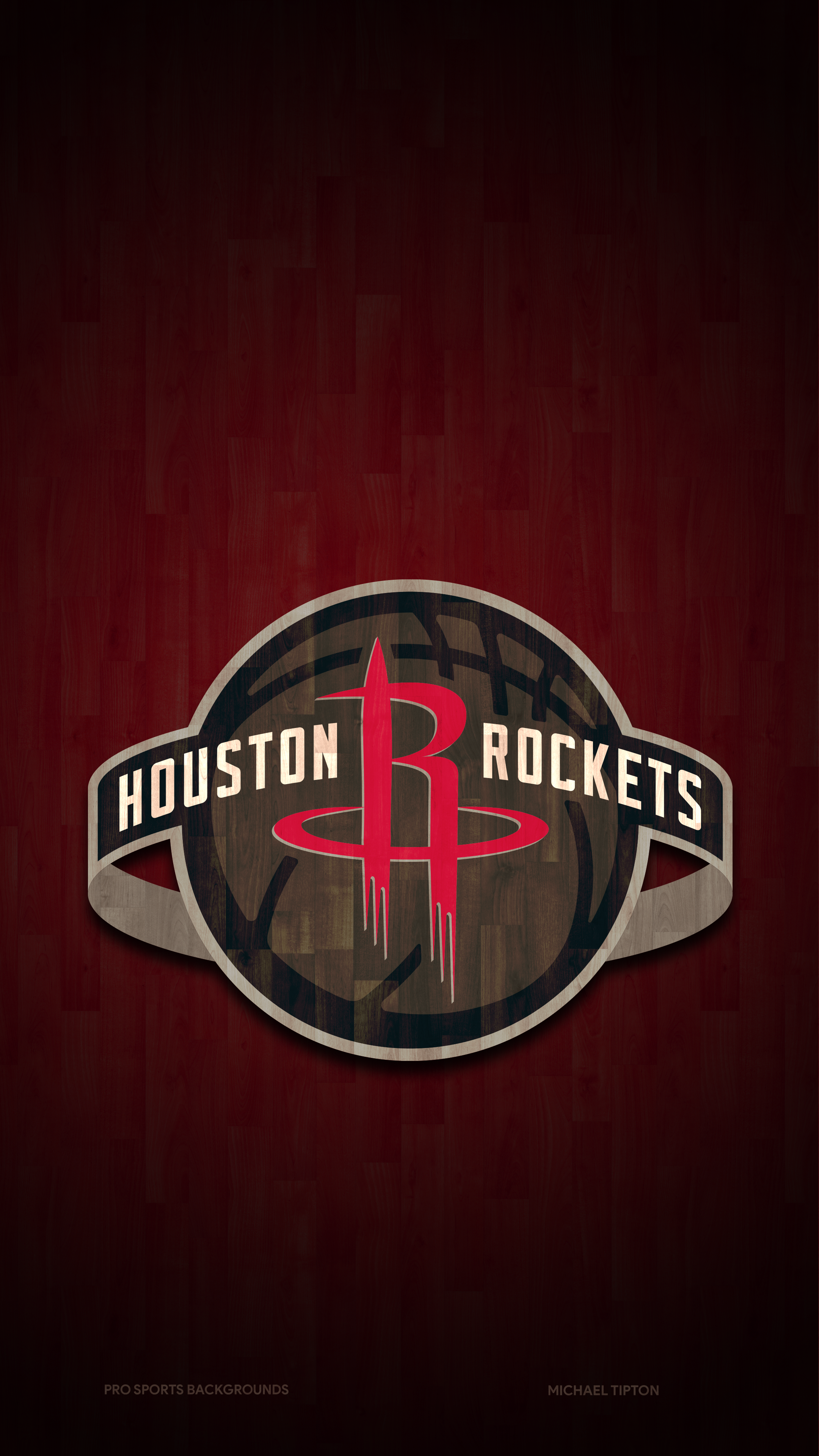 Houston Rockets Phone Wallpaper by Michael Tipton