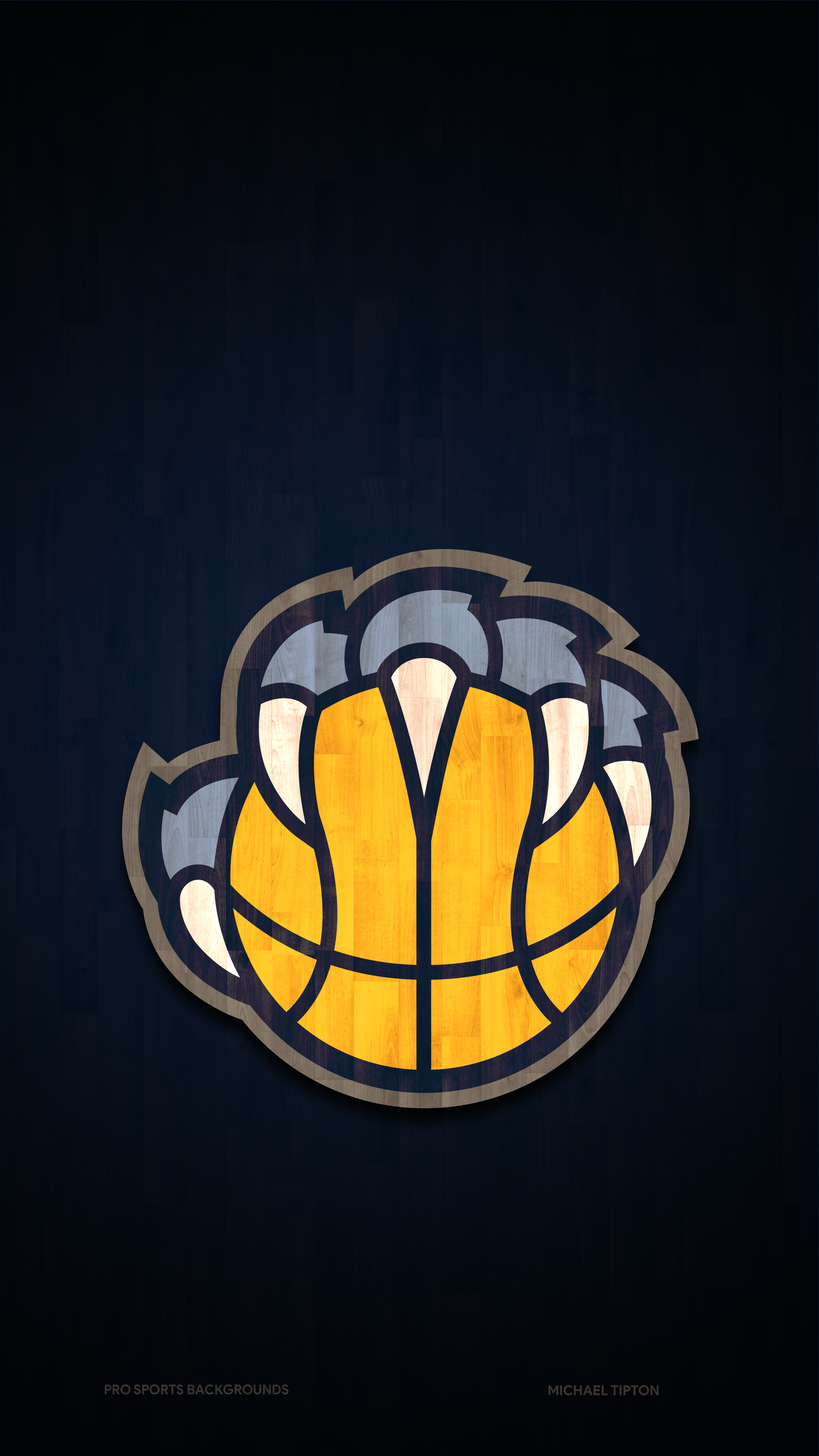 Download NBA Memphis Grizzlies Logo With Brown Grizzly Bears Wallpaper   Wallpaperscom
