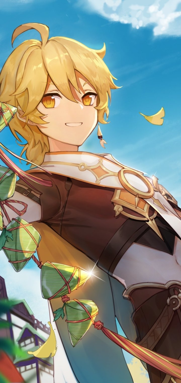 Download Aether (Genshin Impact) Video Game Genshin Impact Phone Wallpaper