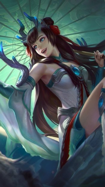 long hair oriental video game Mobile Legends: Bang Bang Phone Wallpaper