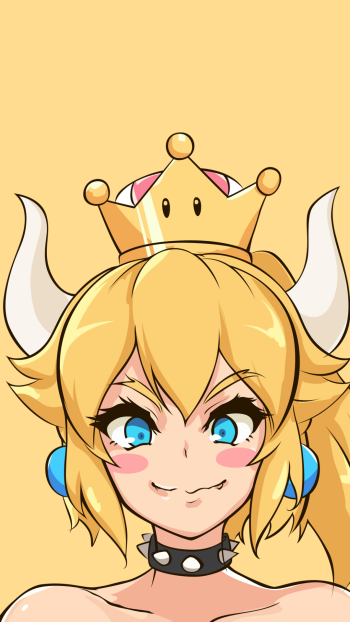 video game Bowsette Phone Wallpaper