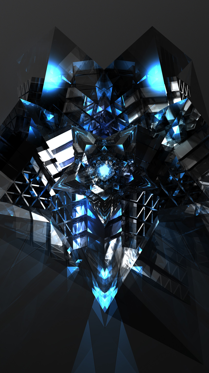 Facets Phone Wallpaper by Justin Maller