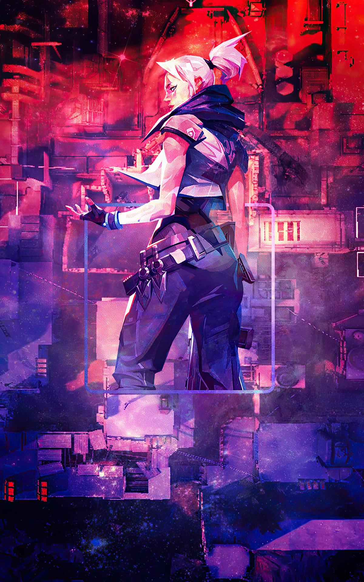 Valorant Jett Synthwave 4K Phone iPhone Wallpaper #5720a