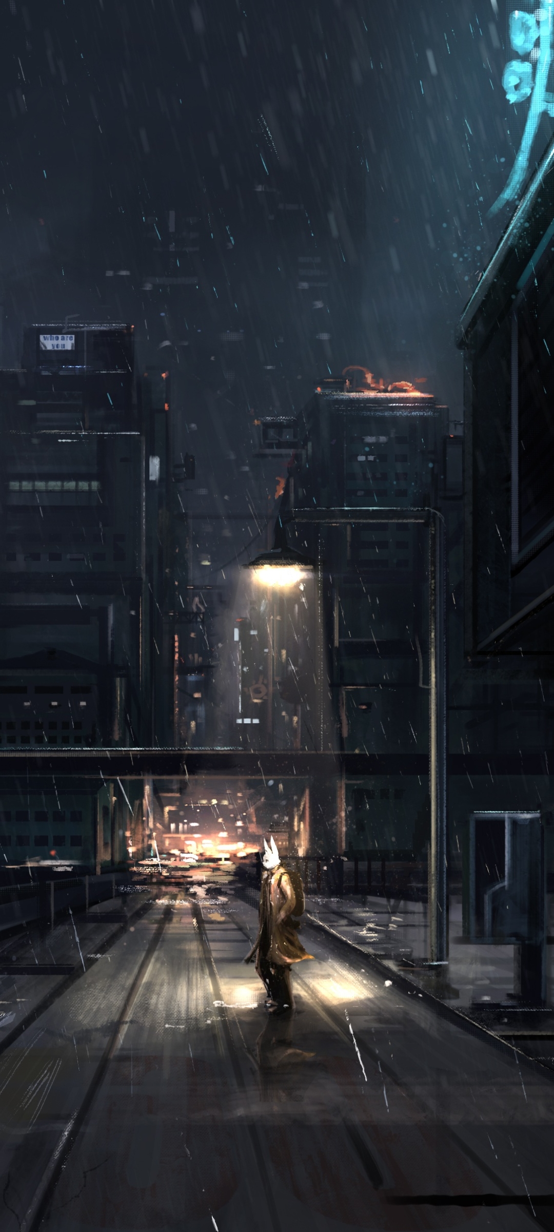 Sci Fi City Phone Wallpaper by Tommy Chandra