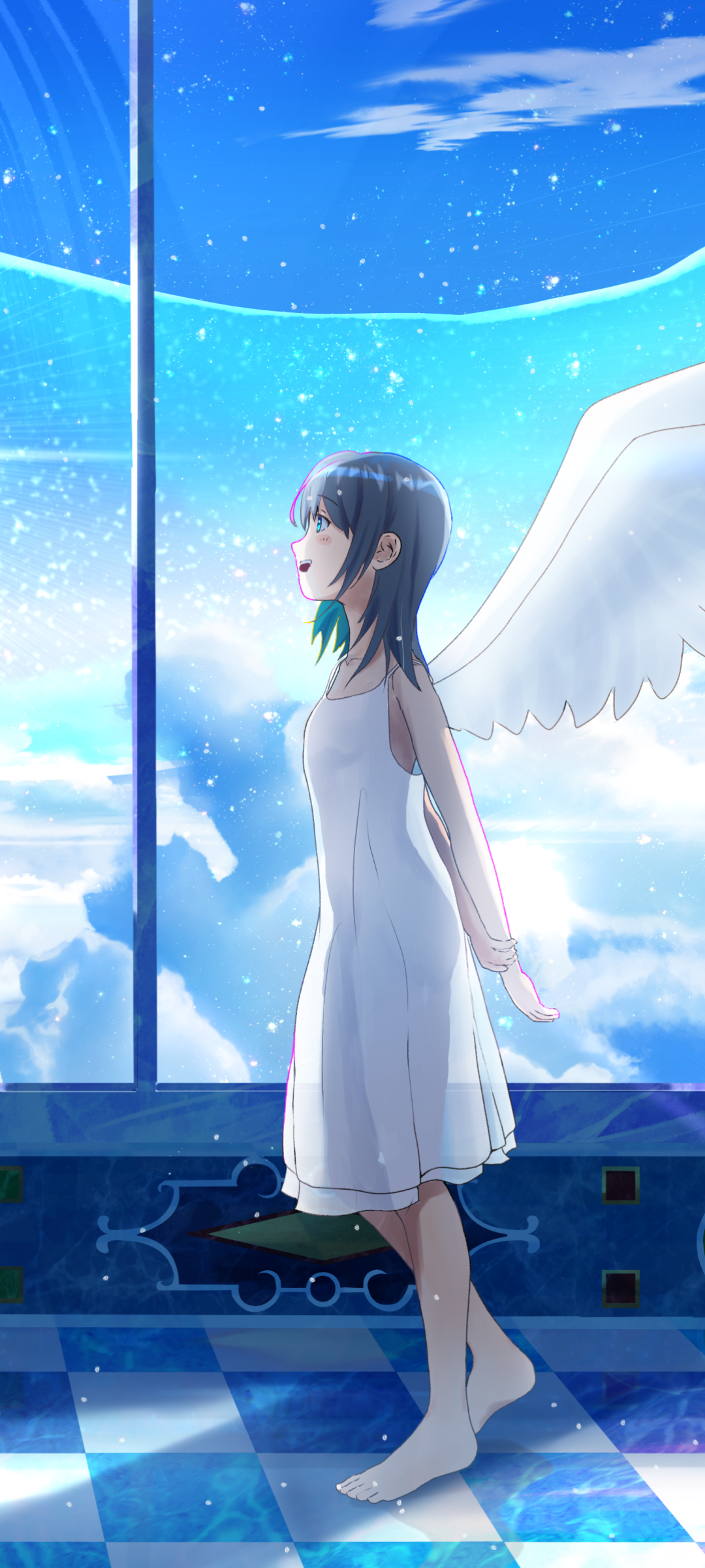 Mobile wallpaper: Anime, Angel, 1344381 download the picture for free.