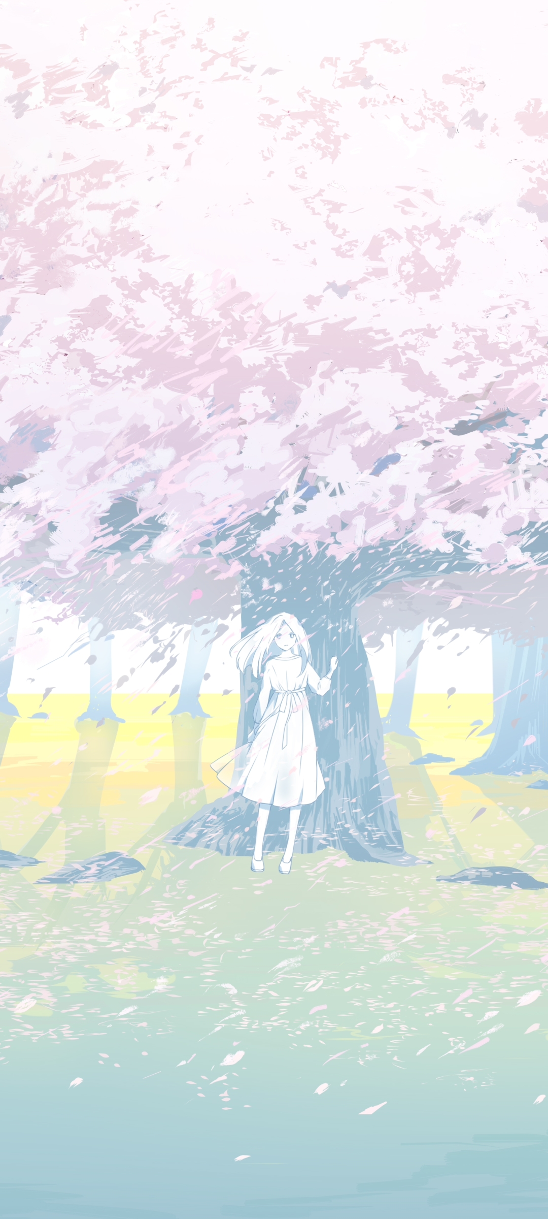 Anime Forest Phone Wallpaper by コナ（Ｎａ）