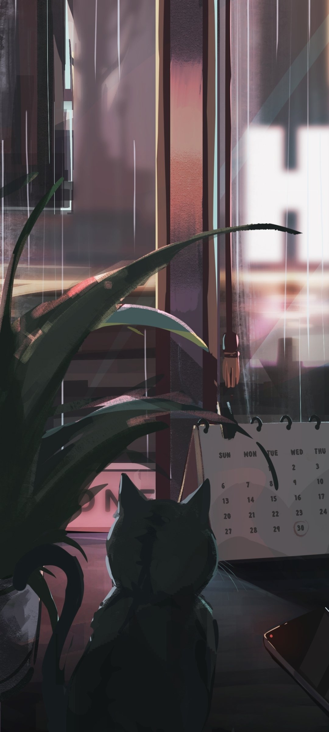 Download Cat Anime Original Anime Cat Phone Wallpaper