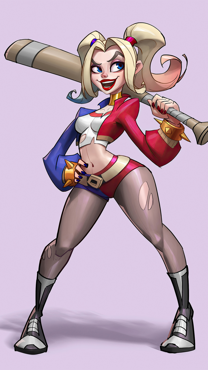 Harley Quinn Phone Wallpaper By 水母 Mumu   Mobile Abyss