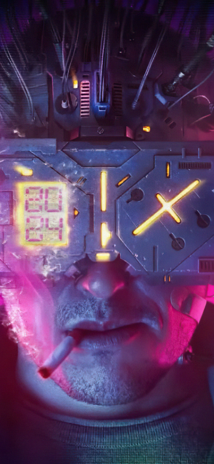 Sci Fi Cyberpunk Phone Wallpaper - Mobile Abyss