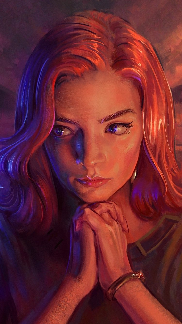Download Anya Taylor-Joy TV Show The Queen's Gambit Phone Wallpaper