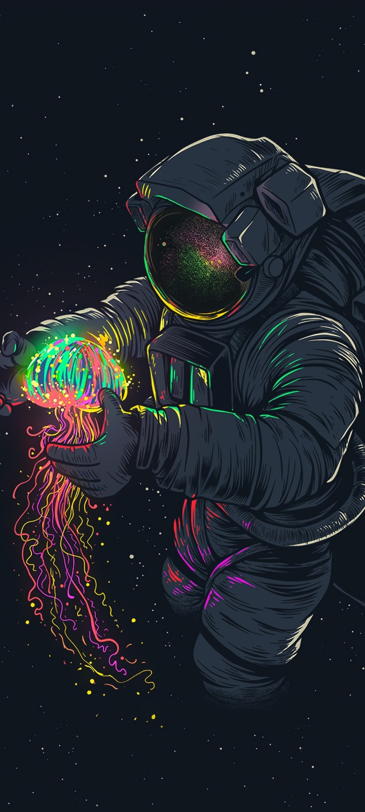 Sci Fi Astronaut Phone Wallpaper