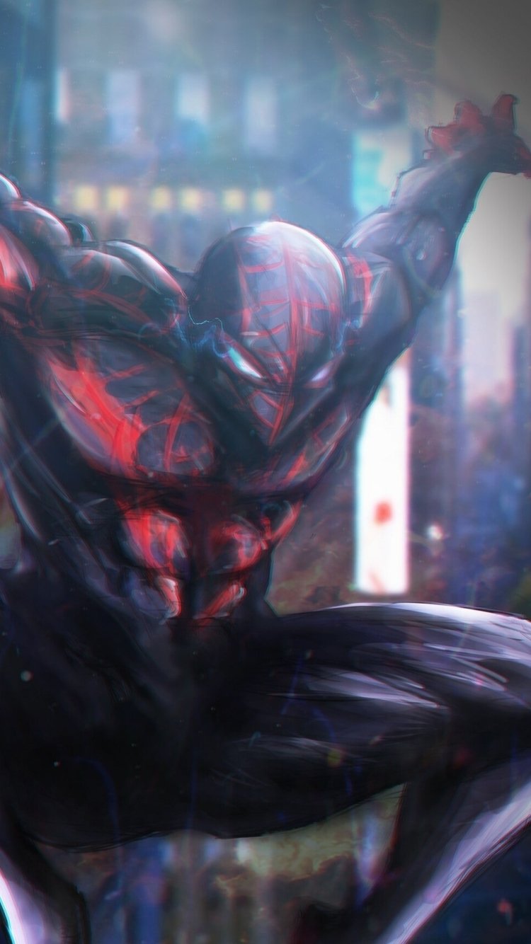 Download Miles Morales Movie Spider-Man: Into The Spider-Verse Phone Wallpaper