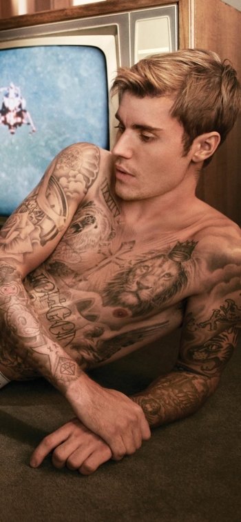 Canadian tattoo singer music Justin Bieber Phone Wallpaper