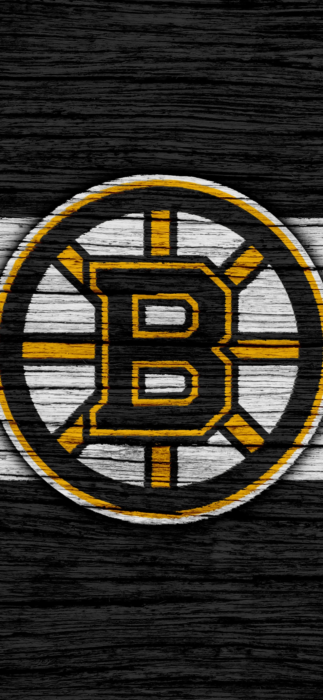 I made some Bruins mobile wallpapers, check my comment for a black, and reverse  retro version. : r/BostonBruins