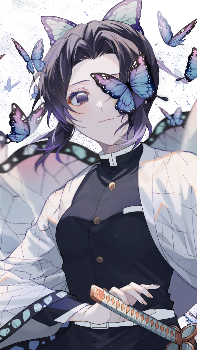 Download Butterfly Shinobu Kochou Anime Demon Slayer: Kimetsu No Yaiba  Phone Wallpaper by hz - Mobile Abyss