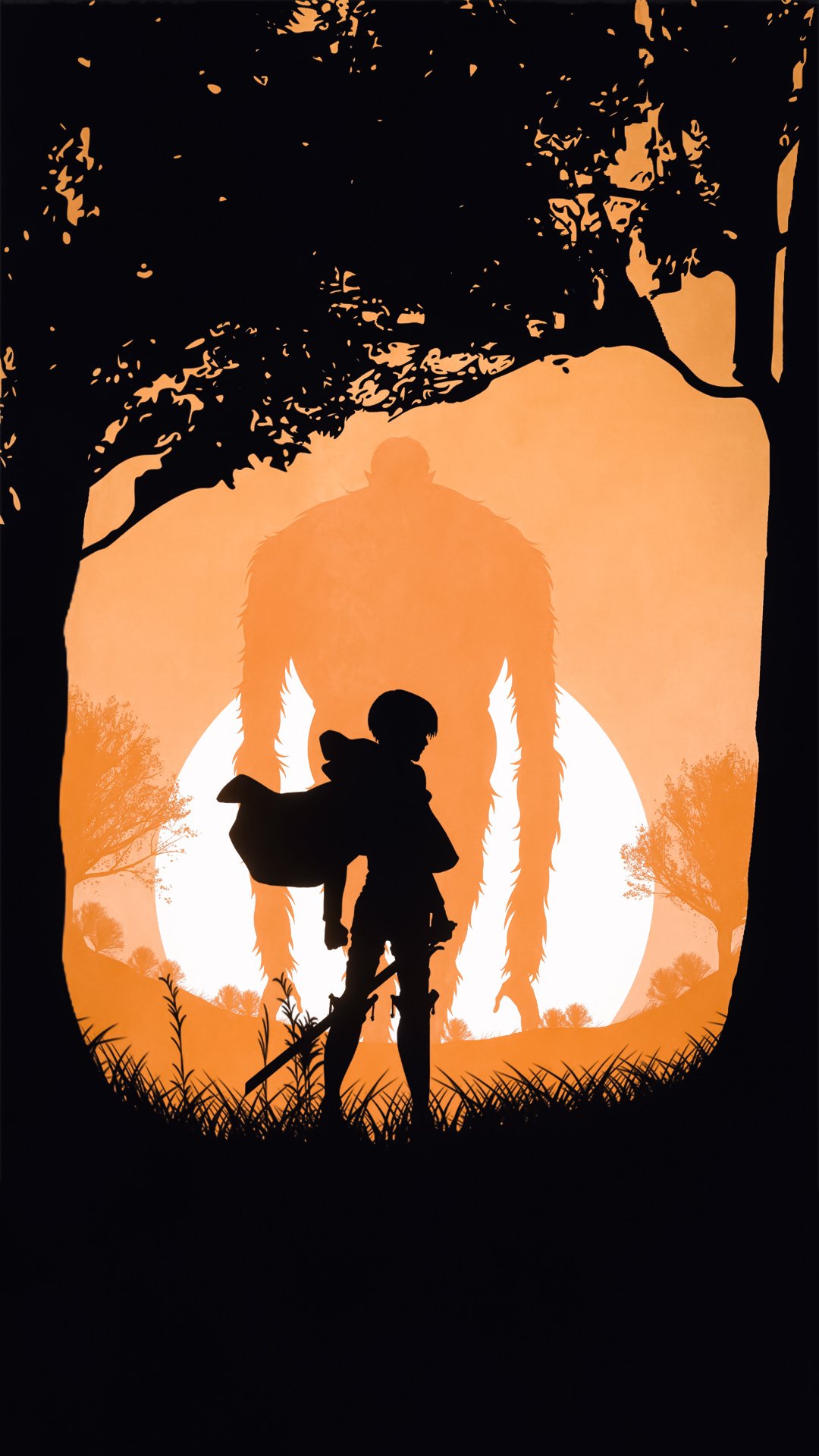 Levi and Beast titan mobile wallpaper by EzioAuditore