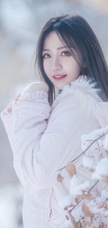 black hair model woman asian Phone Wallpaper