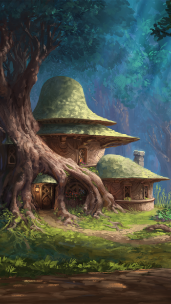 fantasy house Phone Wallpaper