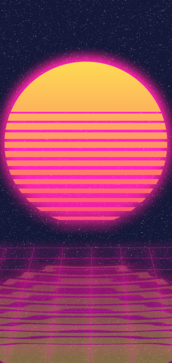 artistic retrowave Phone Wallpaper