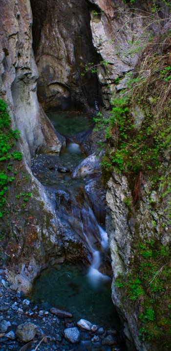 water stream nature canyon Phone Wallpaper