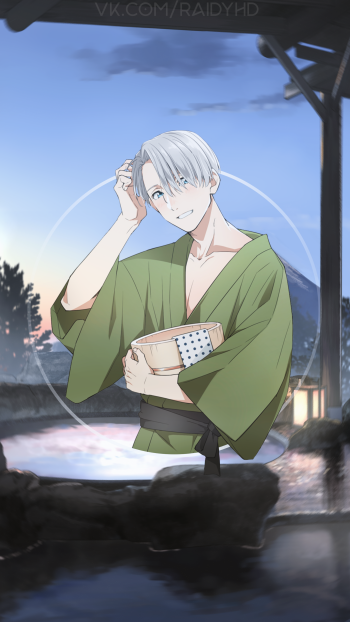 Victor Nikiforov Anime Yuri!!! on ICE Phone Wallpaper