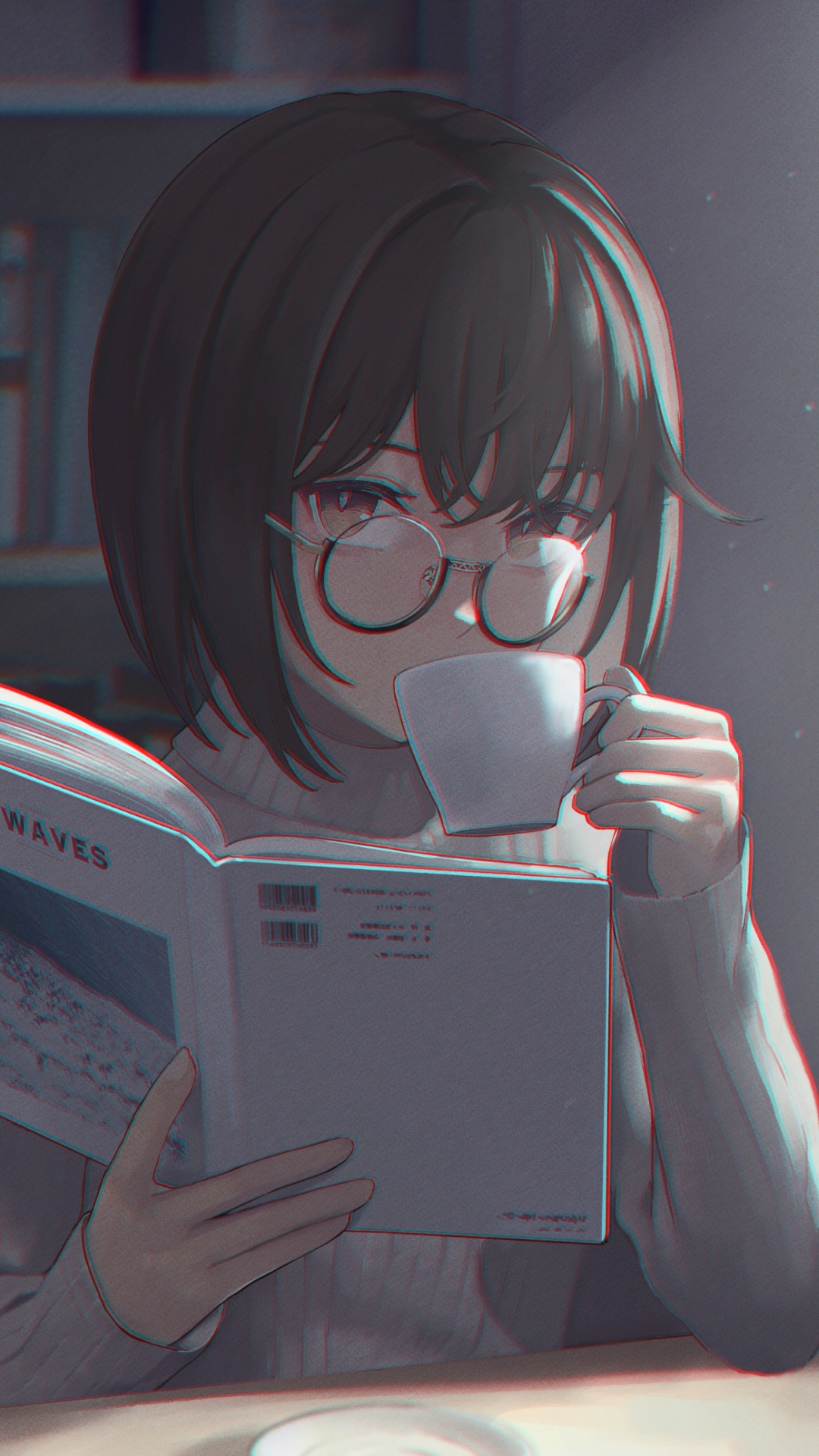 Anime Girl With A Book