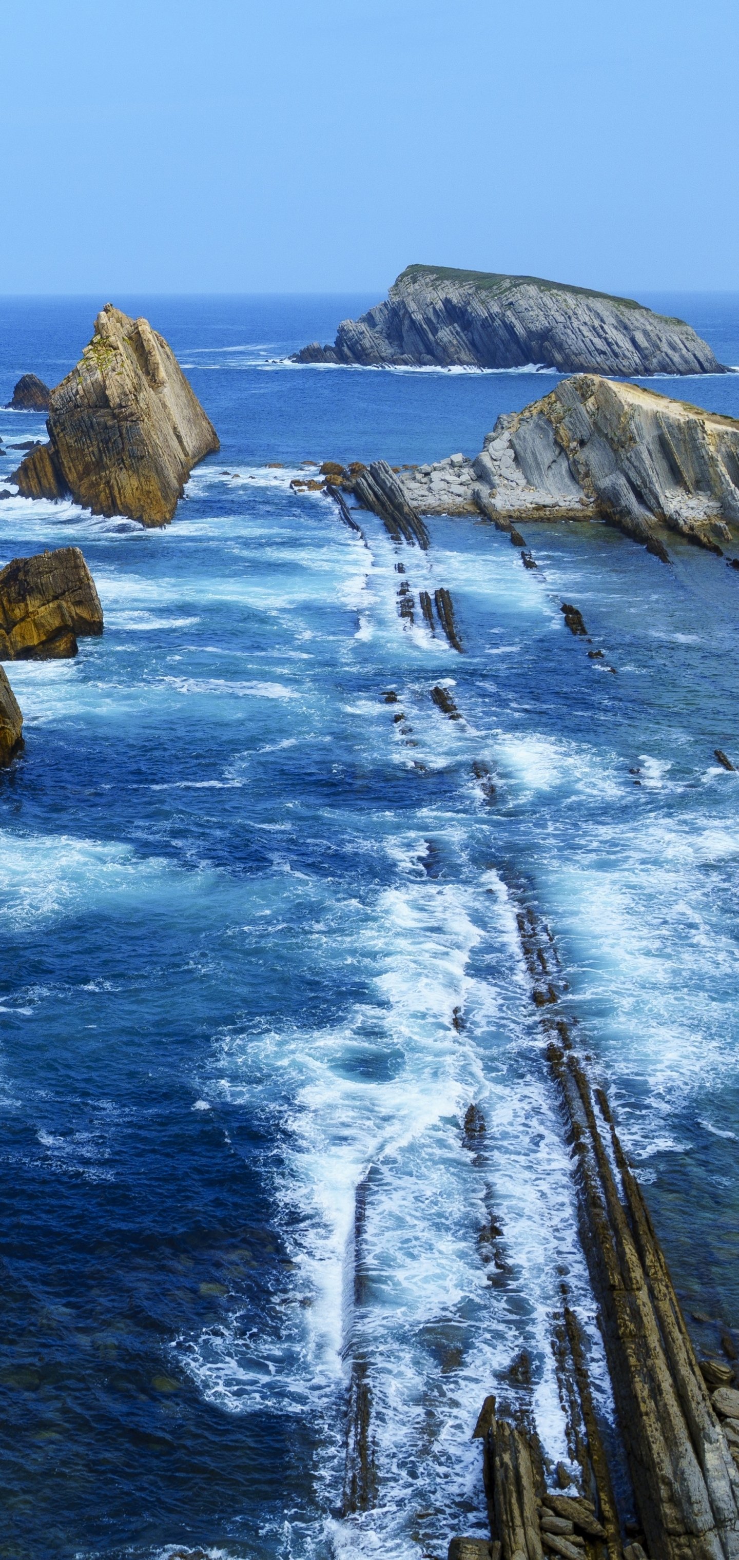 Download Cantabria Spain Coast Water Nature Coastline Phone Wallpaper