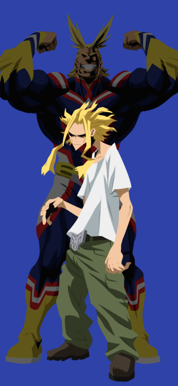 Toshinori Yagi All Might Anime My Hero Academia Phone Wallpaper