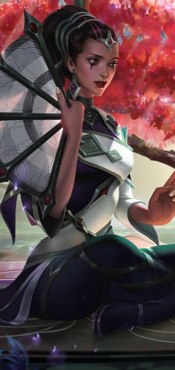fan oriental Karma (League Of Legends) video game League Of Legends Phone Wallpaper