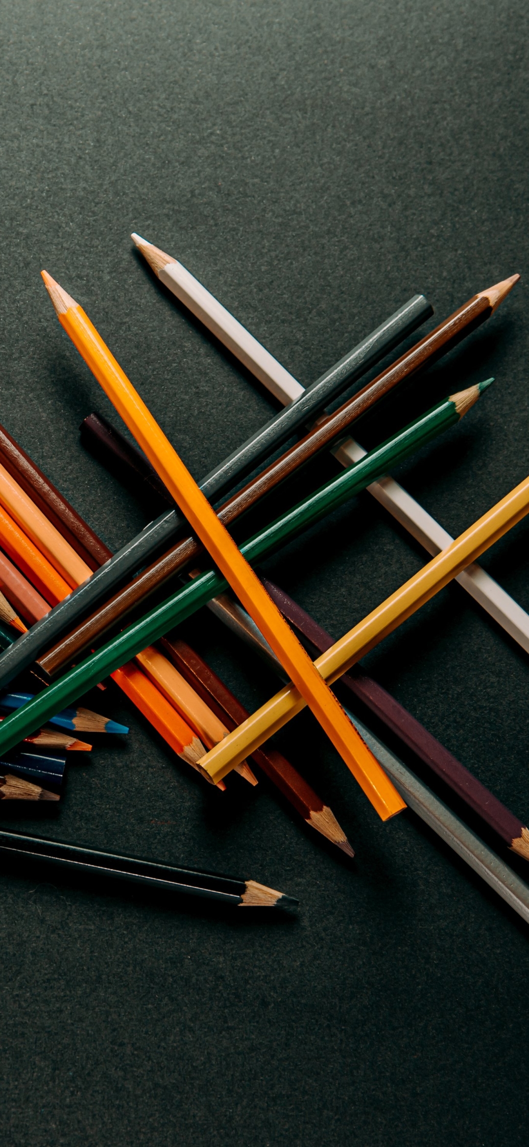 Colored Pencil Background Royalty-Free Stock Photo