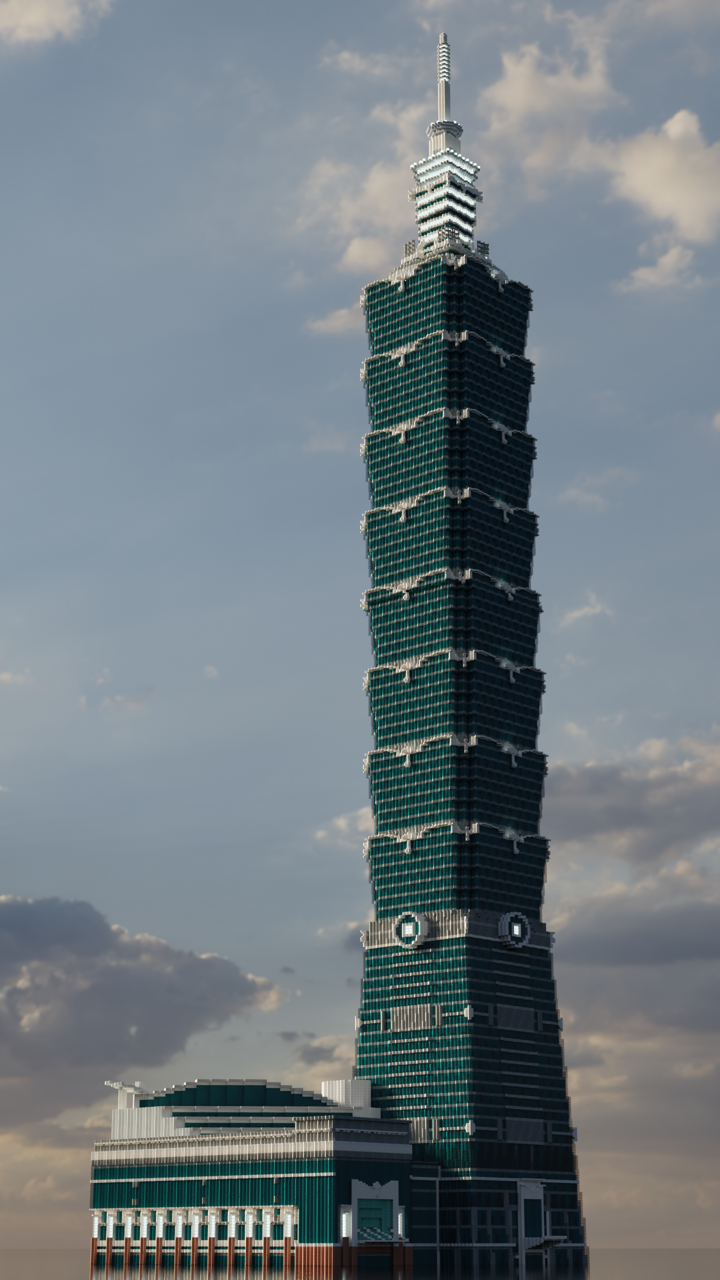 Taipei 101, Taiwan, built by Longhi#1912 and Jason#3668 by Build The Earth