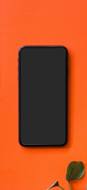  Black iPhone 5 on orange surface