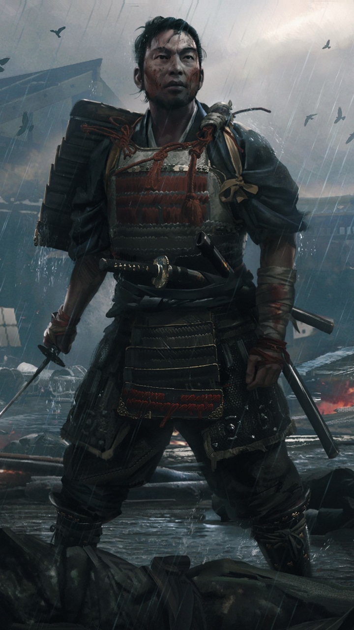 Ghost of Tsushima Phone Wallpaper by Mitch Mohrhauser