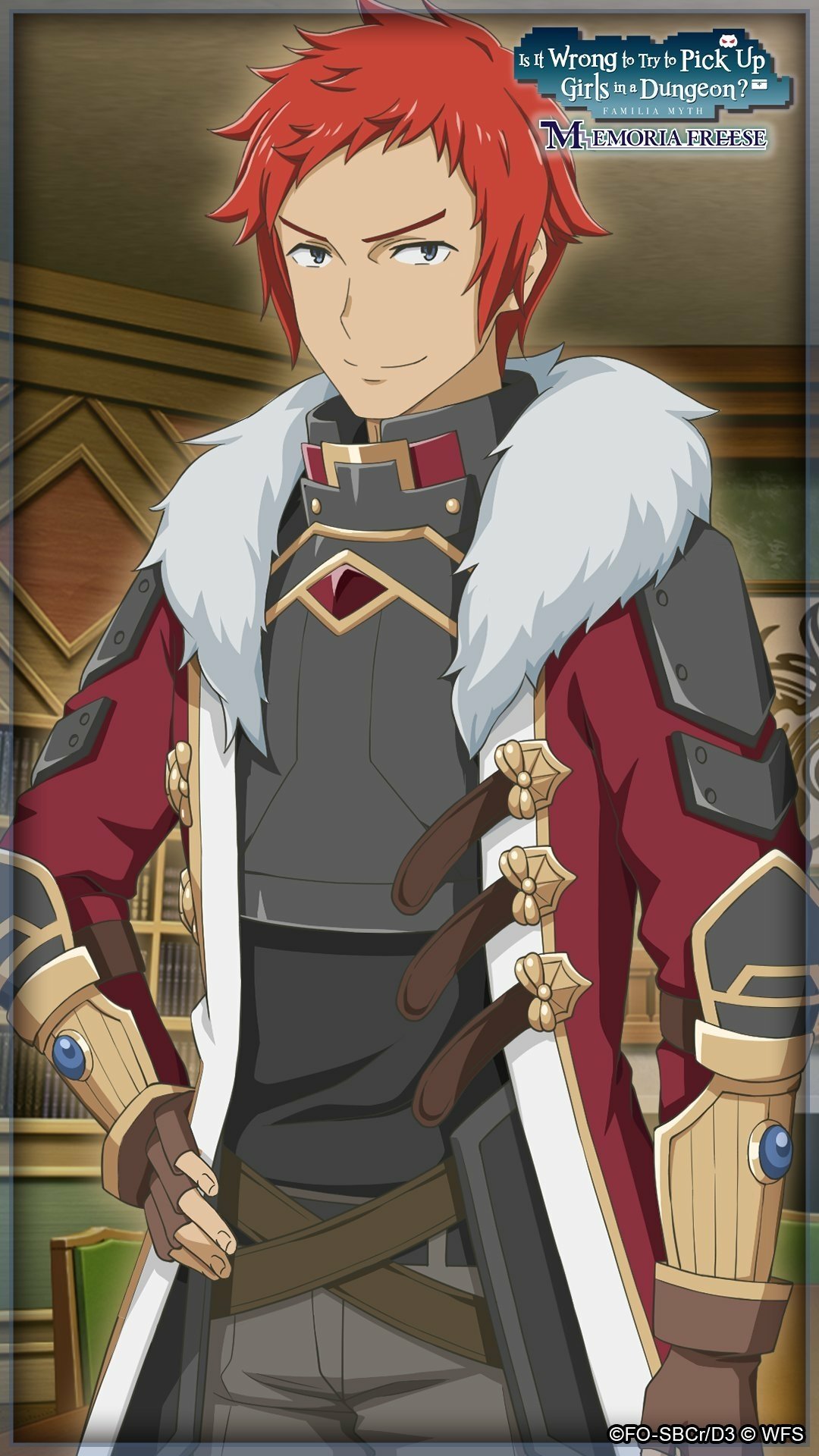 Download Red Hair Is It Wrong To Try To Pick Up Girls In A Dungeon? Welf Crozzo Anime Phone Wallpaper