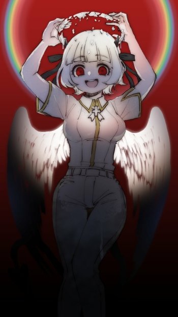 Azazel (Helltaker) video game Helltaker Phone Wallpaper