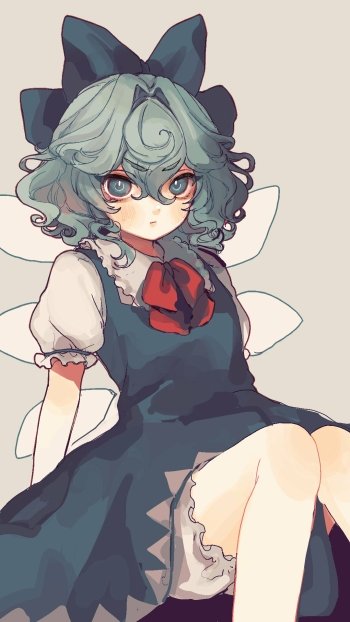 Cirno (Touhou) Anime Touhou Phone Wallpaper