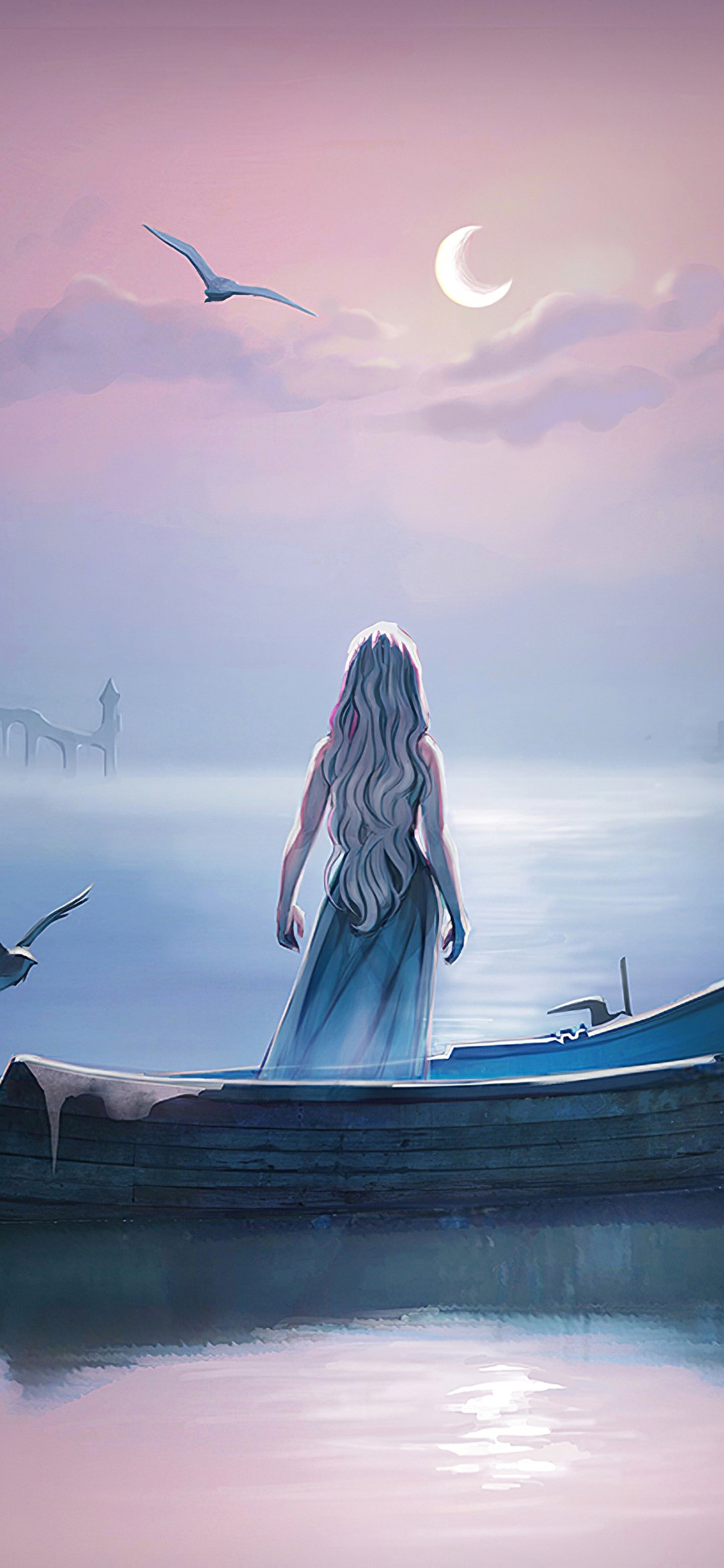 Download Long Hair Daenerys Targaryen TV Show Game Of Thrones Phone Wallpaper