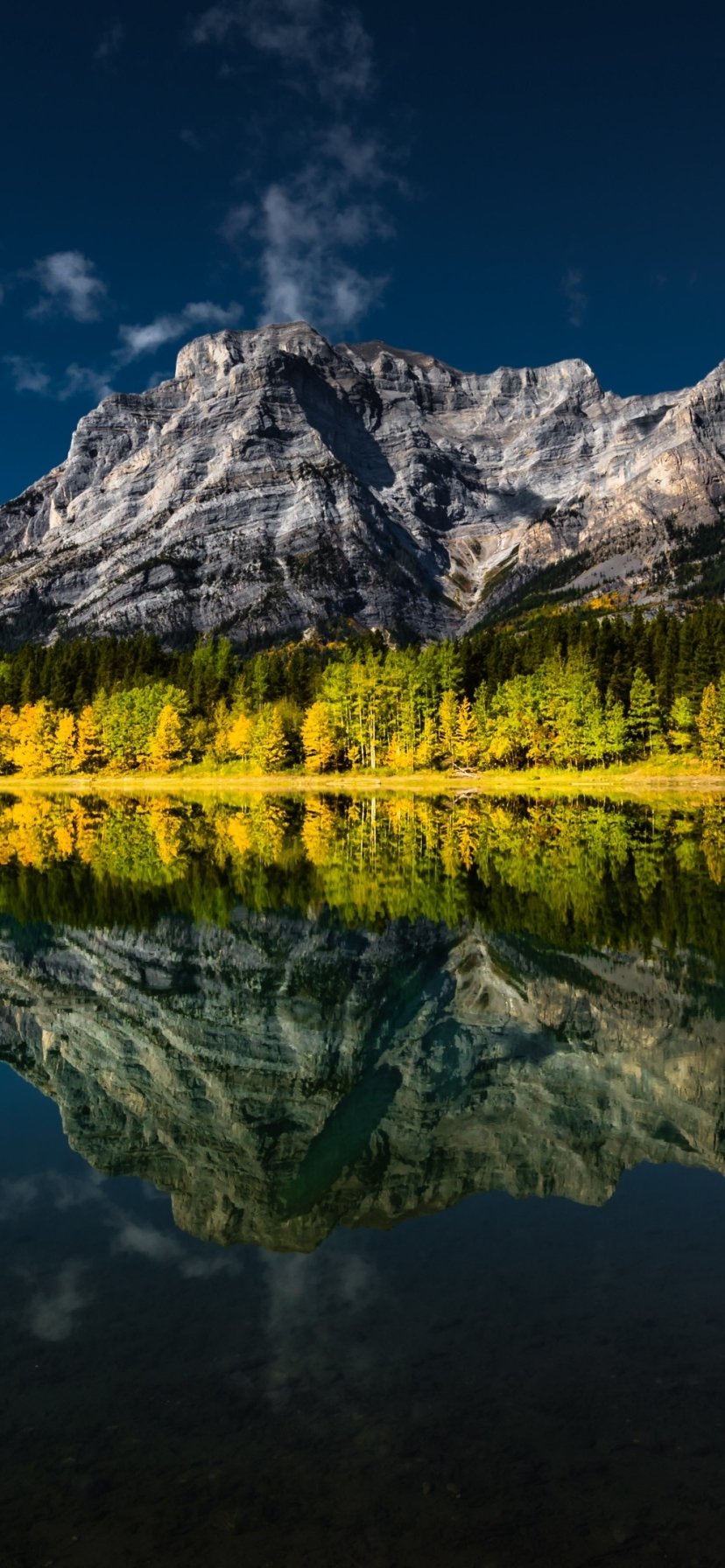 Download Alberta Canada Lake Mountain Nature Reflection Phone Wallpaper