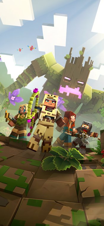 Minecraft video game Minecraft: Dungeons Phone Wallpaper