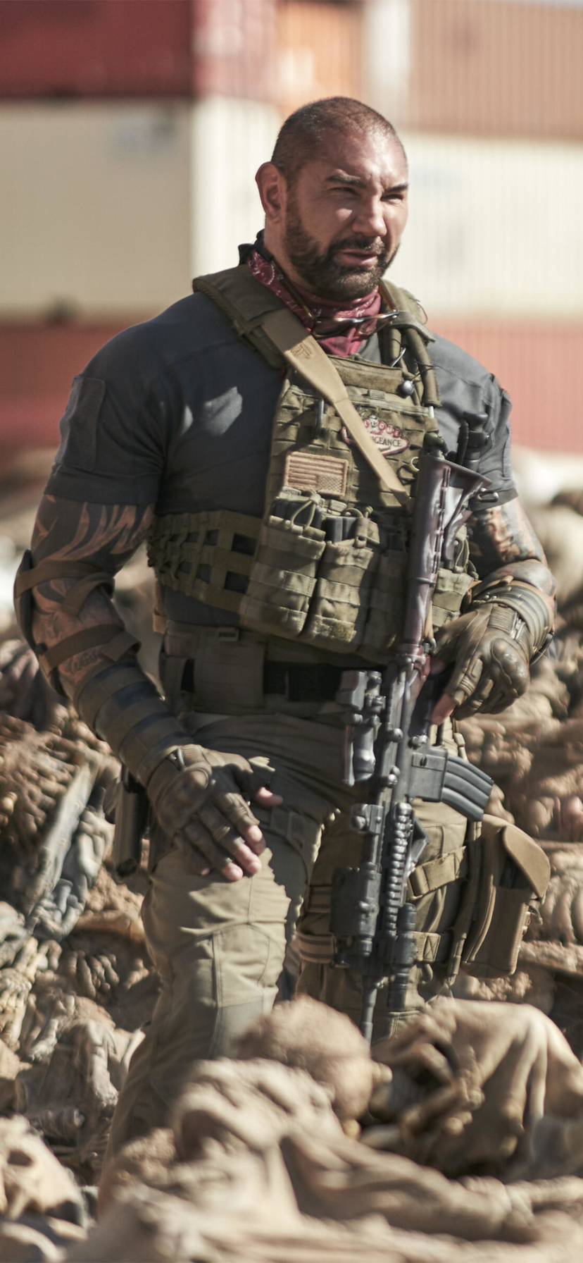 Dave Bautista as Scott Ward in the Movie Army of the Dead