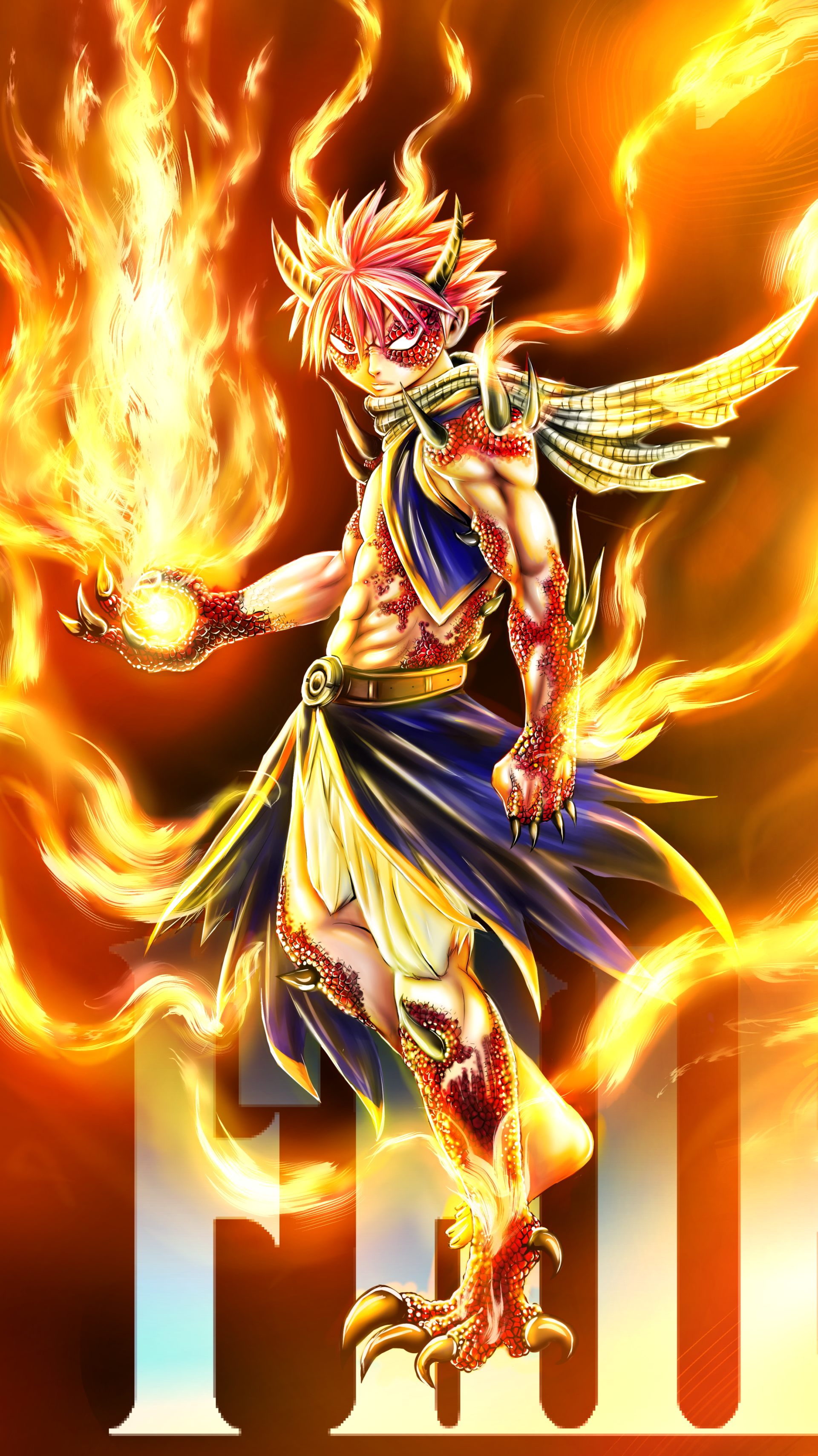 Download Natsu Dragneel Anime Fairy Tail Movie 2: Dragon Cry Phone Wallpaper