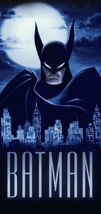 moon night Bruce Wayne Batman TV Show Batman: Caped Crusader Phone Wallpaper