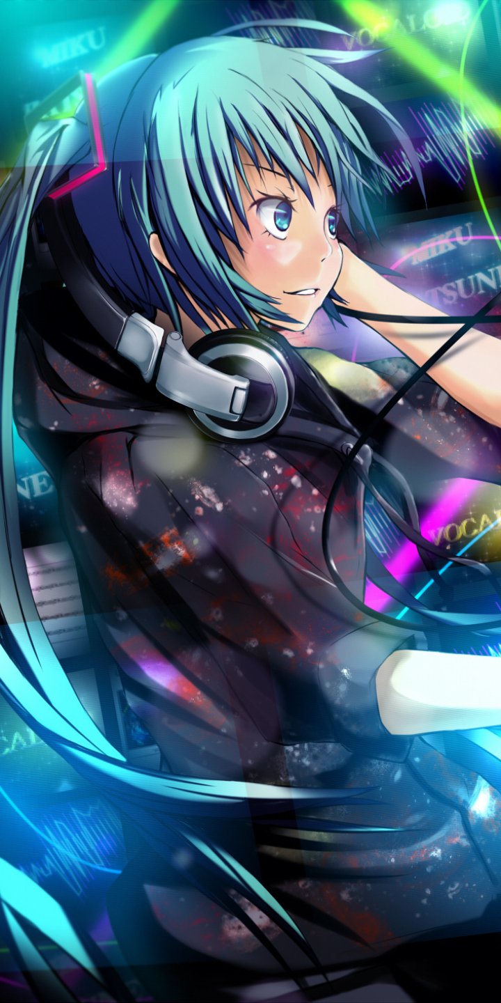 Download DJ Hatsune Miku Anime Vocaloid Phone Wallpaper - Mobile Abyss