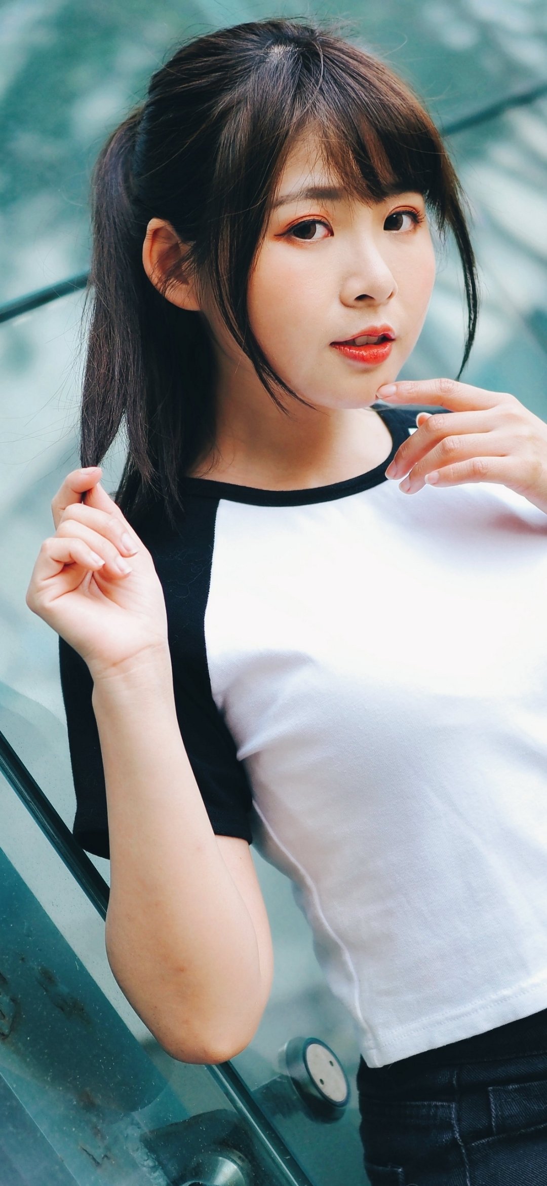 Download Brunette Model Woman Asian Phone Wallpaper