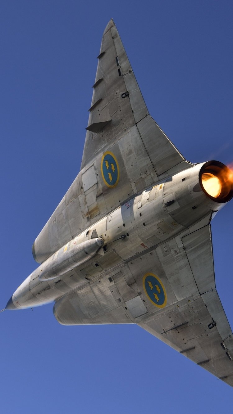 Saab 35 Draken iPhone Wallpapers