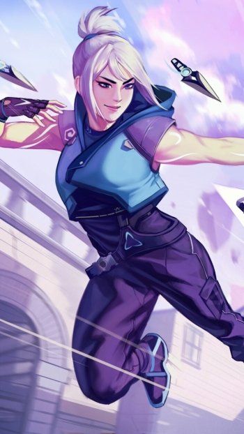 Jett (Valorant) video game Valorant Phone Wallpaper
