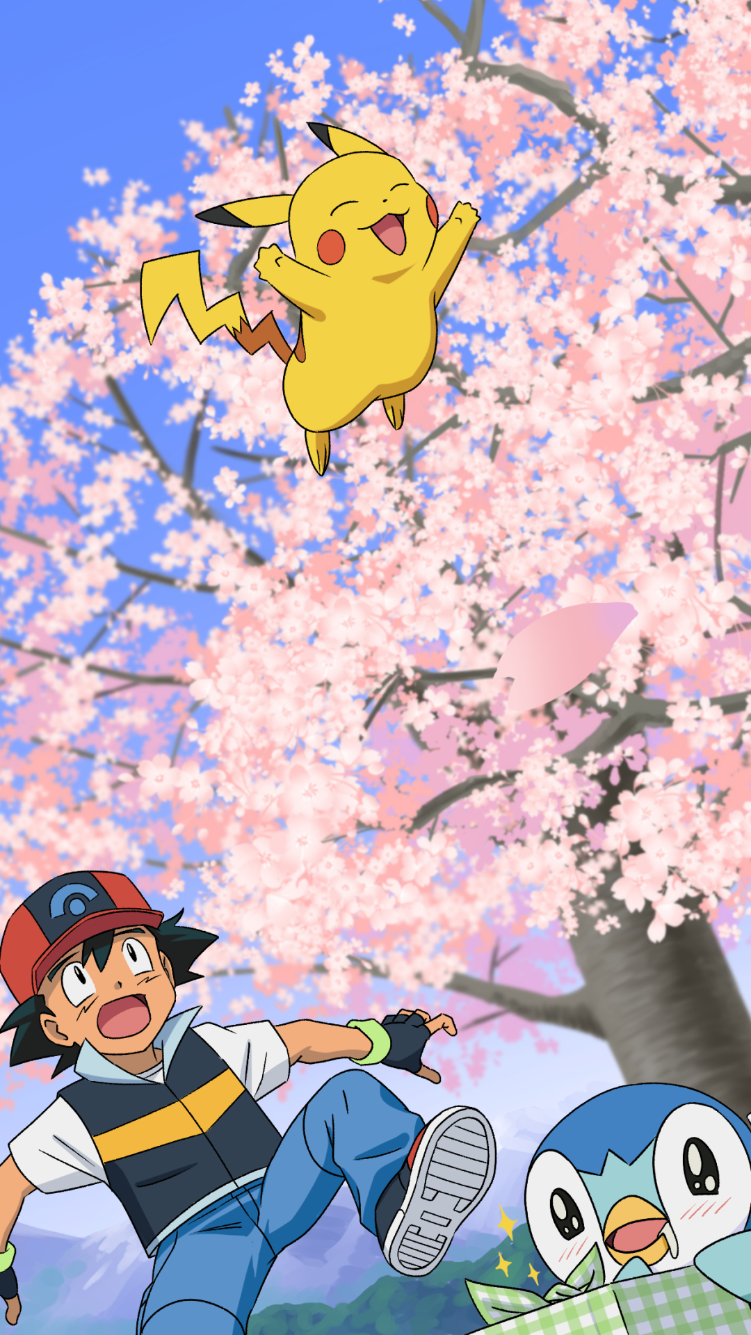 Anime Pokémon Phone Wallpaper by みらー