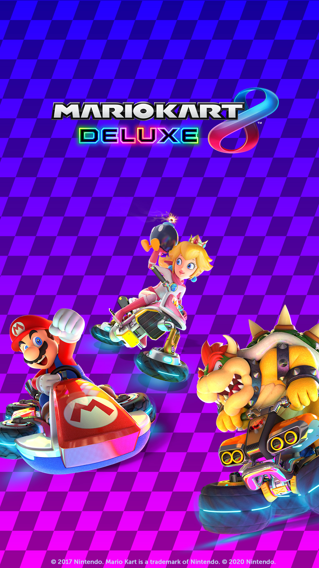 Mario Kart 8 Deluxe Phone Wallpaper