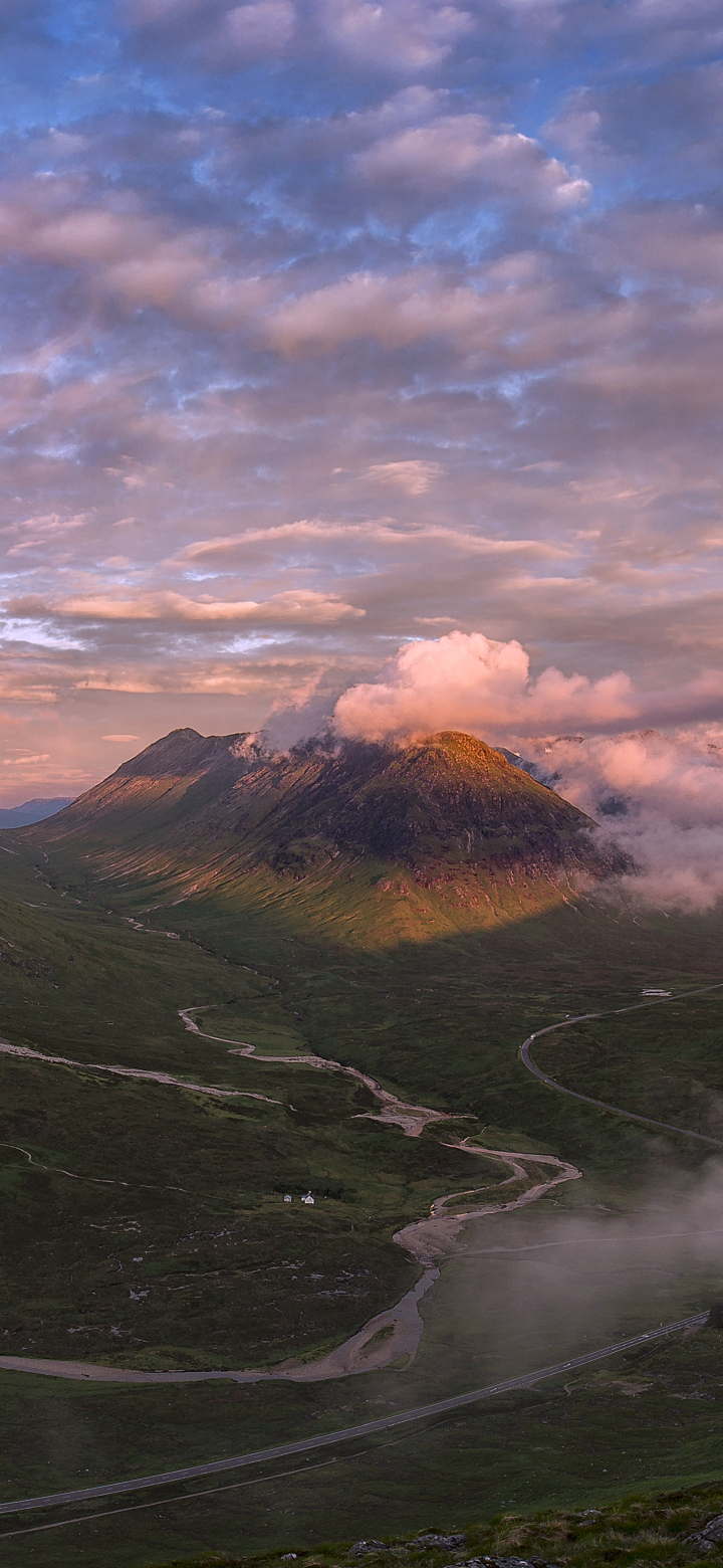 Fog and Clouds over Mountain Range by John McSporran